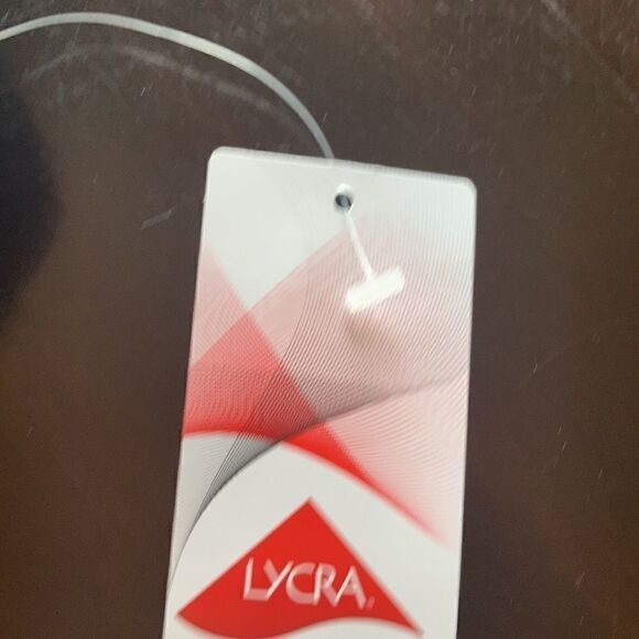 Lands End Plus Standard wrap Tankini top Tummy Control navy white polkadot Var - Picture 15 of 15